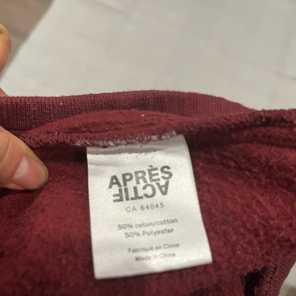 [S/M]Apres Actif Maroon Jogger Pants - Picture 7 of 7